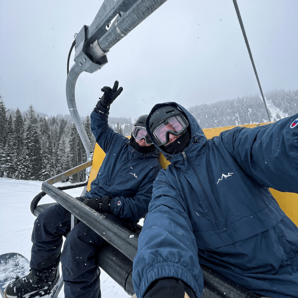 Embroidered Rain Jacket - Steel Blue